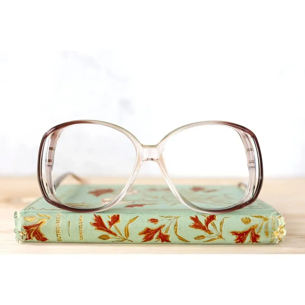 Vintage 1970s Versailles USA Women Eyeglasses 55-16 NOS Grandma Retro Boho